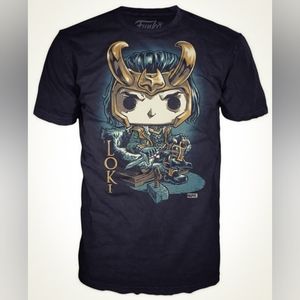 Funko Pop! Tees Exclusive Loki #1(MT) Tee Shirt Size Men's XL